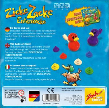 Zoch Kinderspiel Such- & Merkspiel Zicke Zacke Erweiterung Entenkacke 601105196