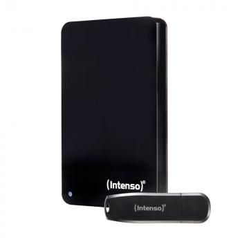 Intenso HDD externe Festplatte Memory Drive 2,5 Zoll 2TB USB 3.0 + USB Stick 32GB Bonuspack