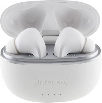 Intenso True Wireless Kopfhörer T302A Bluetooth Buds mit Akku weiß