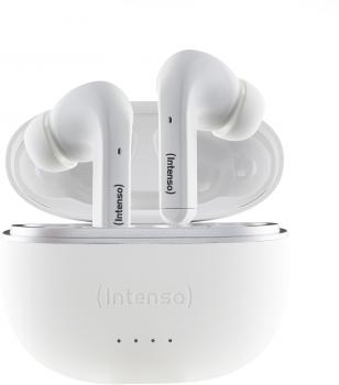 Intenso True Wireless Kopfhörer T302A Bluetooth Buds mit Akku weiß