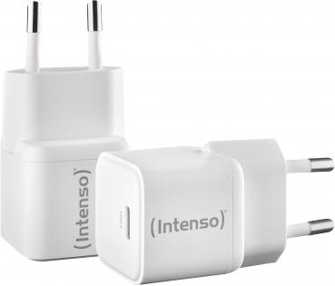 Intenso Ladegerät Power Adapter 30 Watt W30C GaN 1x USB-C für 1 Gerät weiß Doppelpack