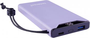 Intenso Powerbank F10000 PD Qualcomm Quick Charge 3.0 10000 mAh 1x USB Typ A und C OUT lila