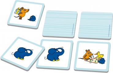 Schmidt Spiele Kinderspiel Logikspiel Die Maus Elefanten-Memo 50. Jubiläum 40664