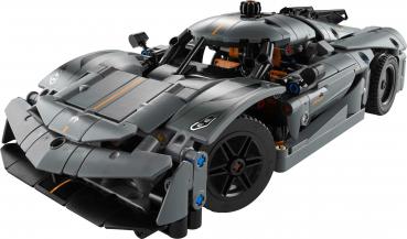 LEGO® Technic Koenigsegg Jesko Absolut Supersportwagen in Grau 801 Teile 42173