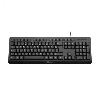 Mediarange Tastatur mit Kabel Keyboard QWERTZ kabelgebunden schwarz MROS109