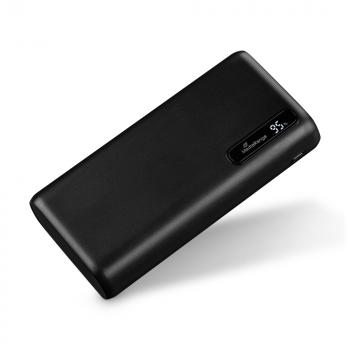 Mediarange Powerbank mobile Ladestation 20000 mAh Ladegerät USB 2x Typ A und 1x Typ C schwarz