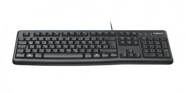 Logitech Tastatur K120 mit Kabel Keyboard schwarz 920-002516