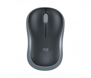 Logitech Maus M185 optisch Wireless kabellos 3 Tasten 1000 dpi schwarz 910-002238