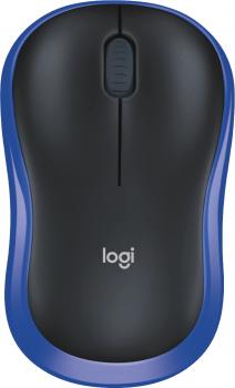 Logitech Maus M185 optisch Wireless kabellos 3 Tasten 1000 dpi blau 910-002239