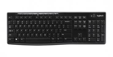 Logitech Tastatur K270 Wireless Unifying kabellos schwarz 920-003052