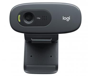 Logitech Webcam C270 HD 720p 1280x720 Pixel 30 FPS USB schwarz 960-001063