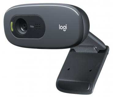 Logitech Webcam C270 HD 720p 1280x720 Pixel 30 FPS USB schwarz 960-001063