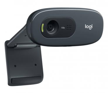 Logitech Webcam C270 HD 720p 1280x720 Pixel 30 FPS USB schwarz 960-001063