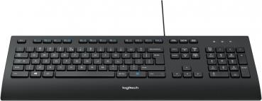 Logitech Tastatur K280e mit Kabel Keyboard schwarz 920-008669