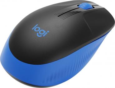 Logitech Maus M190 optisch Wireless kabellos 3 Tasten 1000 dpi blau 910-005907