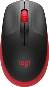 Logitech Maus M190 optisch Wireless kabellos 3 Tasten 1000 dpi rot 910-005908