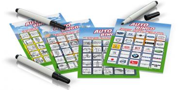 Schmidt Spiele Reisespiel Zuordnungsspiel Auto-Bingo 51434