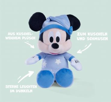 Simba Plüsch Stofftier Disney Minnie & Mickey Gute Nacht Mickey Glow in the dark 25cm 6315870349