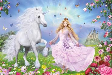 100 Teile Schmidt Spiele Kinder Puzzle Prinzessin der Einhörner 55565