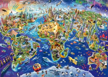 1000 Teile Schmidt Spiele Puzzle Entdecke unsere Welt 58288