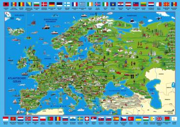 500 Teile Schmidt Spiele Puzzle Europa entdecken 58373