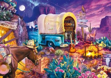 1000 Teile Schmidt Spiele Puzzle Jeff Haynie Romantisches Wildwest-Camping 58576