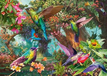 1000 Teile Schmidt Spiele Puzzle Farbenspiel der Kolibris 58869