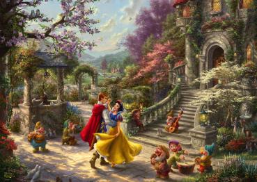 1000 Teile Schmidt Spiele Puzzle Thomas Kinkade Disney, Schneewittchen - Tanz mit dem Prinzen 59625