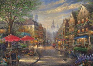 1000 Teile Schmidt Spiele Puzzle Thomas Kinkade Cafe in München 59675