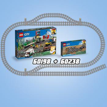 LEGO® City Eisenbahn Weichen 8 Teile 60238