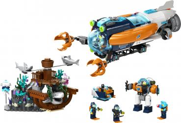 LEGO® City Exploration Forscher-U-Boot 842 Teile 60379