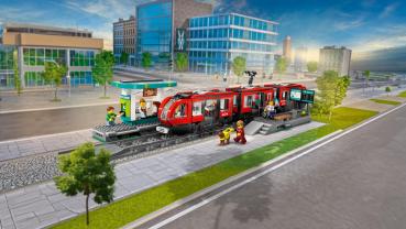 LEGO® City Straßenbahn mit Haltestelle 811 Teile 60423