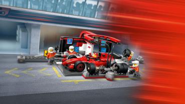 LEGO® City Formular 1 F1® Boxenstopp mit Boxencrew und Ferrari Flitzer 322 Teile 60443