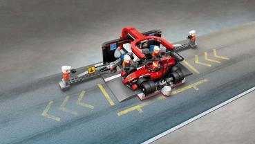 LEGO® City Formular 1 F1® Boxenstopp mit Boxencrew und Ferrari Flitzer 322 Teile 60443