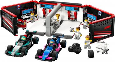 LEGO® City Formular 1 F1® Garage mit Mercedes-AMG & Alpine Rennautos 678 Teile 60444