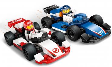 LEGO® City Formular 1 F1® Williams Racing und Haas F1® Rennautos 92 Teile 60464