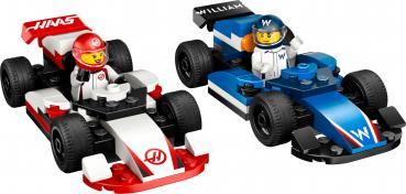 LEGO® City Formular 1 F1® Williams Racing und Haas F1® Rennautos 92 Teile 60464