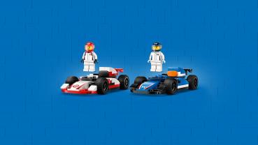 LEGO® City Formular 1 F1® Williams Racing und Haas F1® Rennautos 92 Teile 60464