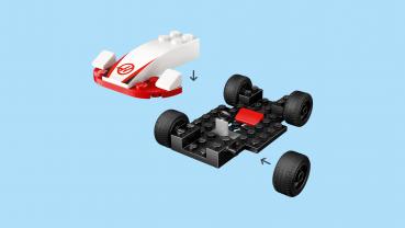 LEGO® City Formular 1 F1® Williams Racing und Haas F1® Rennautos 92 Teile 60464