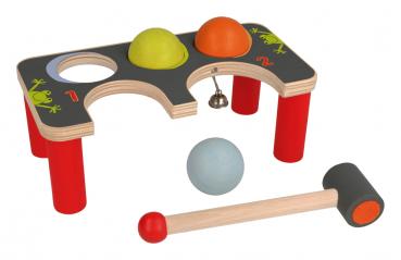 Selecta Kleinkindwelt Holz Klopf-Krocket Spielerische, erste Klänge 62060