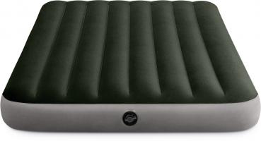 Intex Indoor und Outdoor Luftbett Full Prestige Downy aufblasbar 191 x 137 x 25 cm mit Pumpe 64778