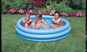 Intex Pool Crystal Blue Pool Ø 114cm x 25cm 156 Liter ab 2 Jahre 59416NP