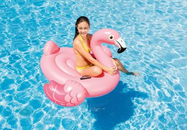 Intex Wasser Spielzeug Ride-On Pink Flamingo 142cm x 137cm x 97cm ab 3 Jahren 57558NP