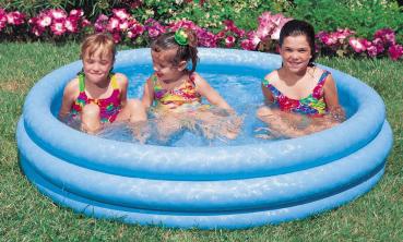 Intex Pool Crystal Blue Pool Ø 147cm x 33cm 330 Liter ab 2 Jahren 58426NP