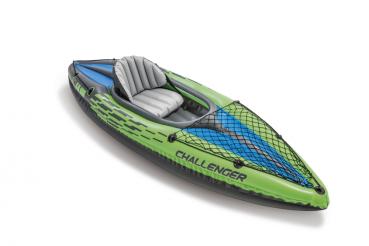 Intex Schlauchboot Kajak Challenger K1 Set Alu-Paddel Pumpe 1 Person 274cm x 76cm x 38cm 68305NP