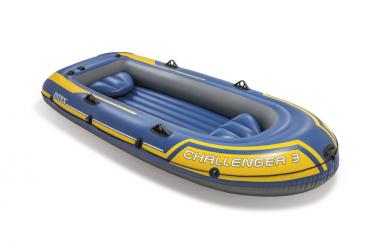 Intex Schlauchboot Sport Challenger 3 Set Alu-Paddel Pumpe 3 Personen 295cm x 137cm x 43cm 68370NP