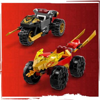 LEGO® NINJAGO® Verfolgungsjagd mit Kais Flitzer und Ras' Motorrad 103 Teile 71789