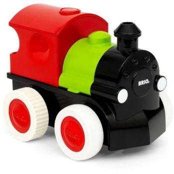 Brio Kleinkindwelt Rollspielzeug Push & Go Zug mit Dampf 2 Teile 30411