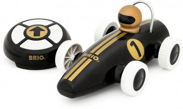 Brio Kleinkindwelt Rollspielzeug RC Rennwagen schwarz / gold 30443