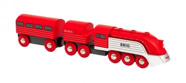 Brio World Eisenbahn Zug Highspeed-Dampfzug 3 Teile 33557